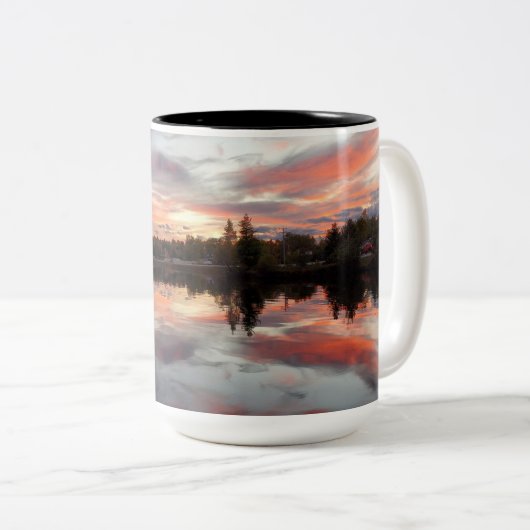 Sunset Tweekleurige Koffiemok (Voorkant rechts)