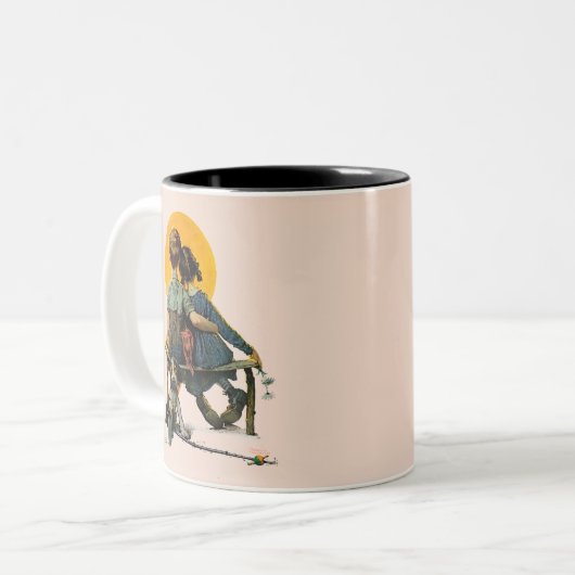 Sunset Tweekleurige Koffiemok (Voorkant links)