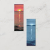 Sunset Twilight Bladwijzer/Visitekaartjes Mini Visitekaartje (Voorkant / Achterkant)