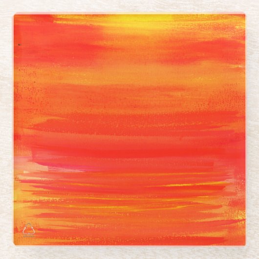 Sunset & Twilight - glazen onderzetter (Voorkant)