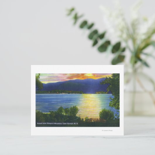 Sunset Uitzicht of Prospect Mountain Briefkaart (Staand voorkant)