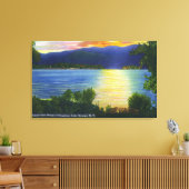 Sunset Uitzicht of Prospect Mountain Canvas Afdruk (Insitu (Woonkamer))
