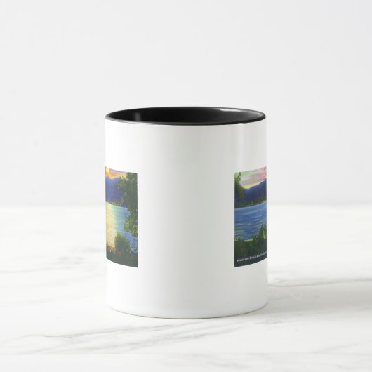 Sunset Uitzicht of Prospect Mountain Mok (Midden)