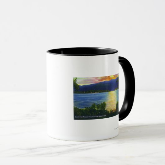 Sunset Uitzicht of Prospect Mountain Mok (Voorkant rechts)