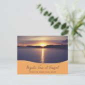 Sunset Uitzicht Paignton Princess Pier Torquay Eng Briefkaart (Staand voorkant)