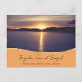 Sunset Uitzicht Paignton Princess Pier Torquay Eng Briefkaart (Voorkant)