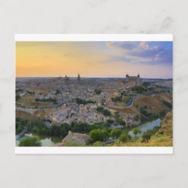 Sunset uitzicht Toledo Spanje Briefkaart