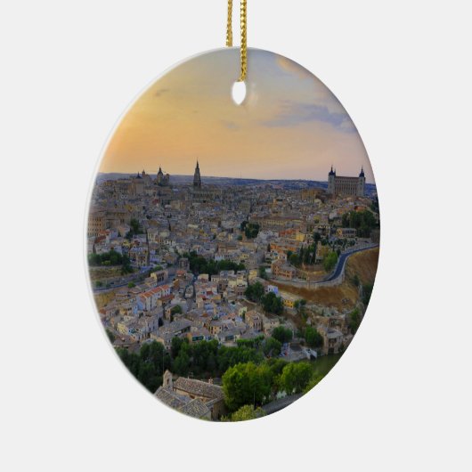 Sunset uitzicht Toledo Spanje Keramisch Ornament (Rechts)