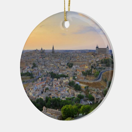 Sunset uitzicht Toledo Spanje Keramisch Ornament (Links)