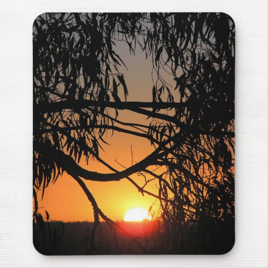 Sunset Uitzichten Mousepad Muismat (Voorkant)