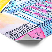 Sunset UVA Rotunda Poster (Hoek)