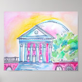 Sunset UVA Rotunda Poster (Voorkant)