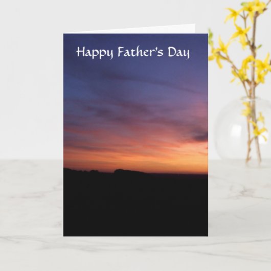 Sunset Vaderdag Kaart (Gele Bloem)