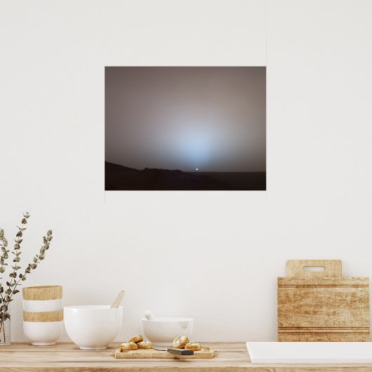 Sunset van Mars Poster (Keuken)