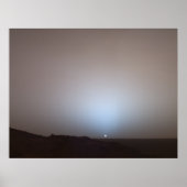 Sunset van Mars Poster (Voorkant)