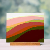 Sunset Vibes Abstracte Kunst 206 Acryl Bord (Neutraal)
