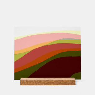 Sunset Vibes Abstracte Kunst 206 Acryl Bord