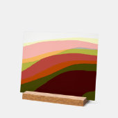 Sunset Vibes Abstracte Kunst 206 Acryl Bord (Hoek)