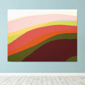 Sunset Vibes Abstracte Kunst 206 Canvas Afdruk (Insitu (Houten vloer))