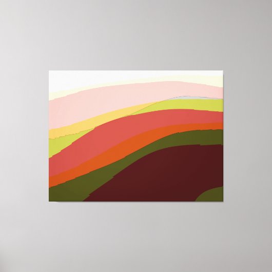 Sunset Vibes Abstracte Kunst 206 Canvas Afdruk (Voorkant)