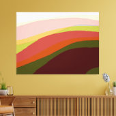 Sunset Vibes Abstracte Kunst 206 Canvas Afdruk (Insitu (Woonkamer))