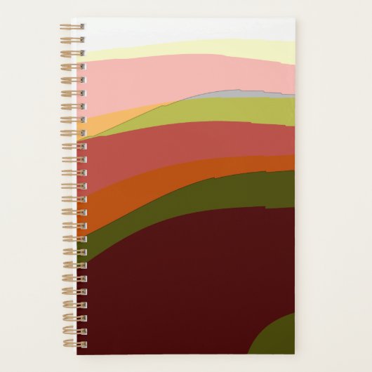 Sunset Vibes Abstracte Kunst 206 Planner (Voorkant)