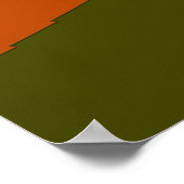 Sunset Vibes Abstracte Kunst 206 Poster (Hoek)