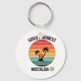  Sunset Vibes met Palm Island Charm Sleutelhanger