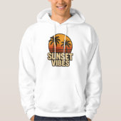 Sunset Vibes Retro  Kleding Unisex Summer Hoodie (Voorkant)