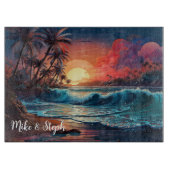 Sunset Vibes Snijplank (Voorkant)