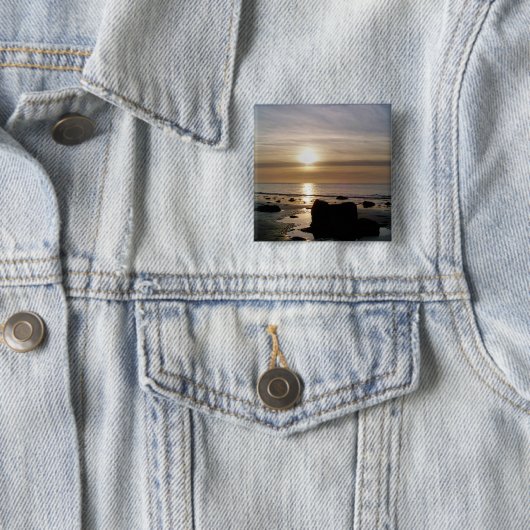 SUNSET VIERKANTE BUTTON 5,1 CM (In situ)