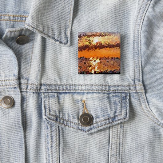 SUNSET VIERKANTE BUTTON 5,1 CM (In situ)