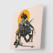 Sunset Vierkante Klok (Hoek)