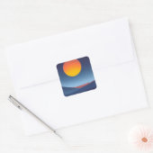 Sunset Vierkante Sticker (Envelop)