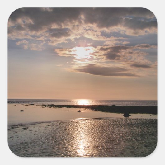 SUNSET VIERKANTE STICKER (Voorkant)