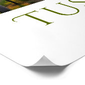 Sunset Vineyard gepersonaliseerd Poster (Hoek)