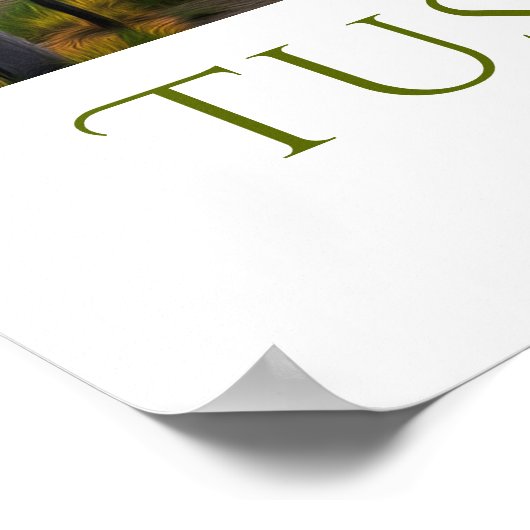 Sunset Vineyard gepersonaliseerd Poster (Hoek)