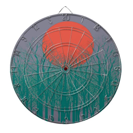 Sunset Vintage 2 Dartbord (Voorkant)