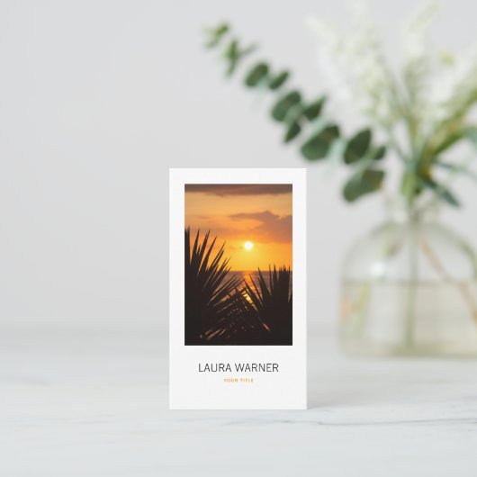 Sunset Visitekaartje (Staand voorkant)