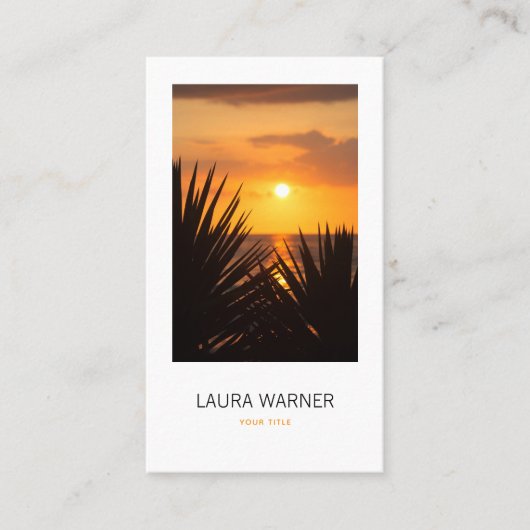 Sunset Visitekaartje (Voorkant)