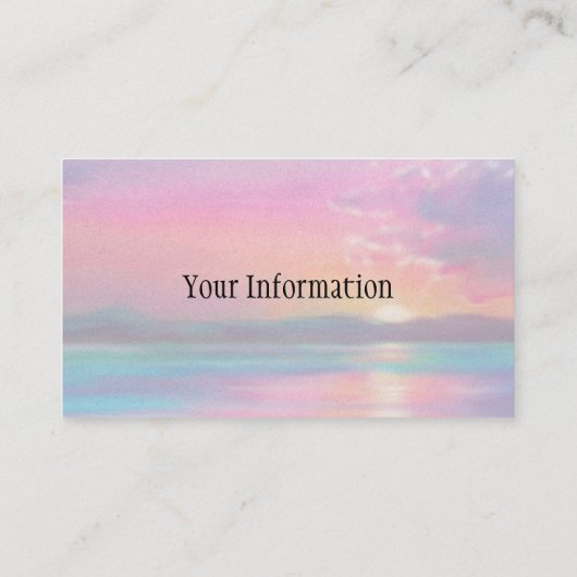 Sunset Visitekaartje (Achterkant)