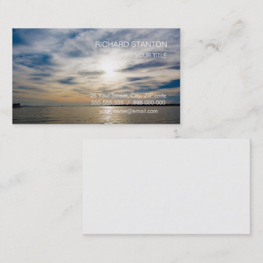 Sunset Visitekaartje (Voorkant / Achterkant)