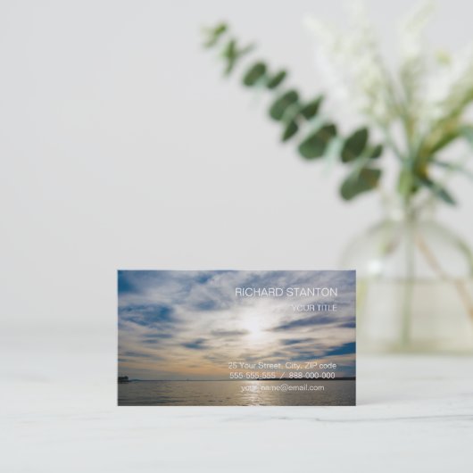Sunset Visitekaartje (Staand voorkant)