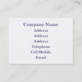 SUNSET VISITEKAARTJE (Achterkant)