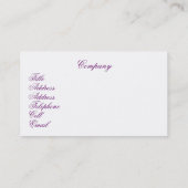 SUNSET VISITEKAARTJE (Achterkant)