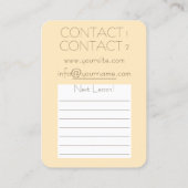 Sunset - Visitekaartje (Achterkant)