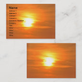 Sunset Visitekaartje (Voorkant / Achterkant)