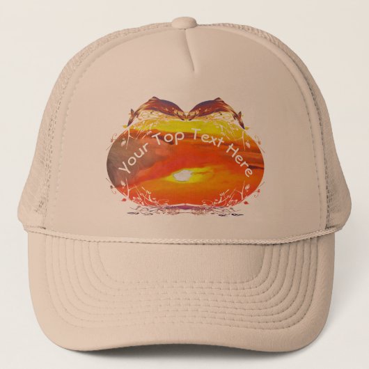 Sunset Vissen 2443 Trucker Pet (Voorkant)