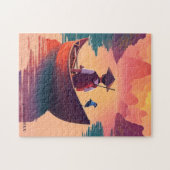 Sunset Vissen Legpuzzel (Horizontaal)