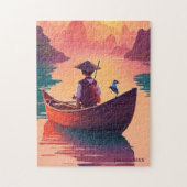 Sunset Vissen Legpuzzel (Verticaal)